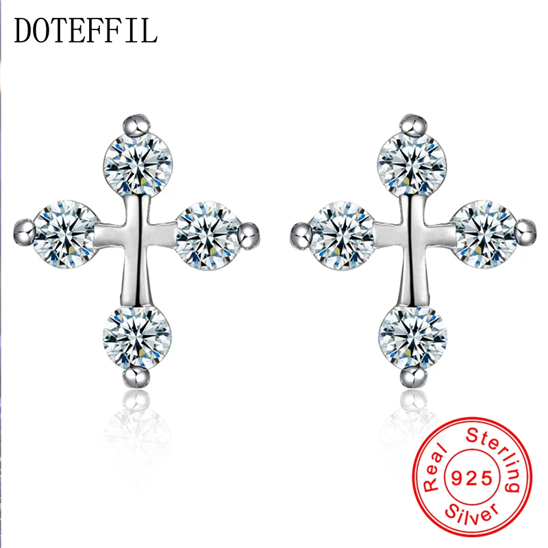 Женские серьги гвоздики из серебра 925 пробы с фианитами|cz stud earrings|stud earringswomen earrings |