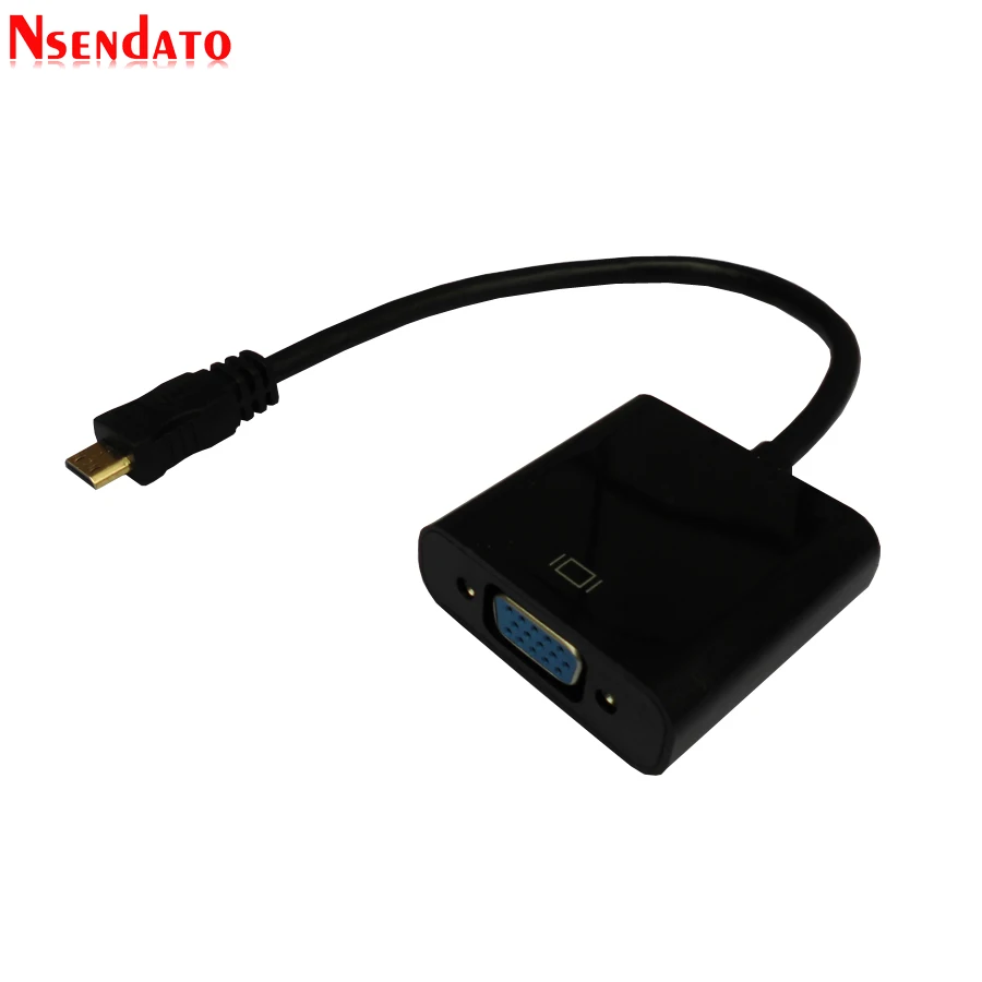 5 шт. мини адаптер для кабеля HD VGA с аудио кабелями Micro USB конвертер порта дисплея XBOX