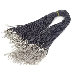 50Pc/20 Pcs lot Handmade Leather Adjustable Braided Rope Necklaces Pendant Charms Findings Lobster Clasp Leather Jewelry Chains 50Pc/20 Pcs lot Handmade Leather Adjustable Braided Rope Necklaces Pendant Charms Findings Lobster Clasp Leather Jewelry Chains