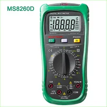 1 шт. MASTECH MS8260D Цифровой Мультиметр 4 1/2 бесконтактный AC/DC Напряжение Ток Frenquency Тестер Детектор с транзистор Проверить