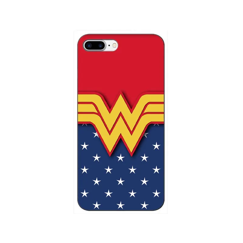 Жесткий пластиковый Чехол Wonder Woman для iPhone 11 11PRO MAX 6 6S Plus 5 5S SE X 8 8Plus 7 7Plus XR XS Max - Цвет: Коричневый