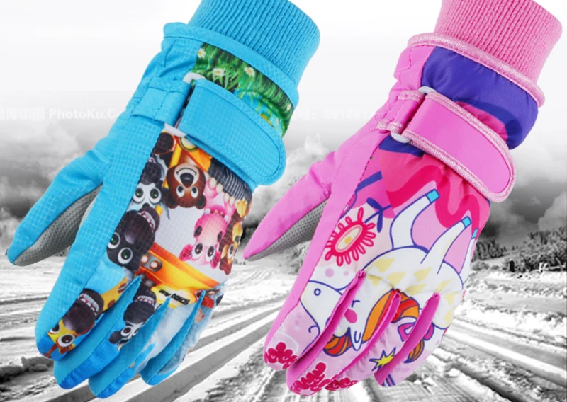 Дети девочки snowborad велосипедные перчатки для катания на скейтборде полный палец зимние теплые лыжные Зимние перчатки для мальчиков водительские варежки inverno водонепроницаемые
