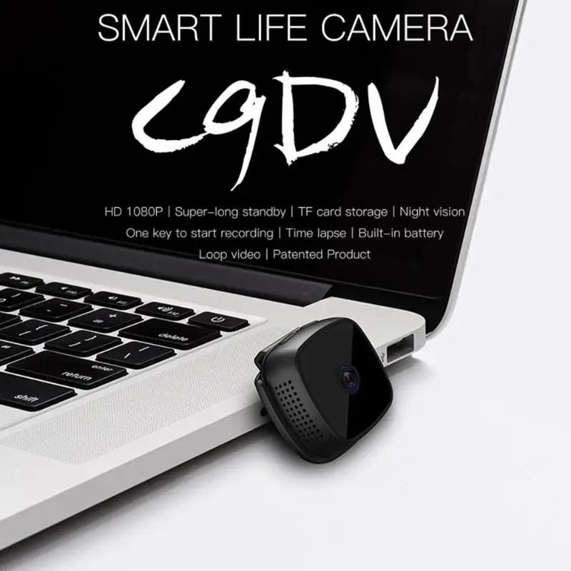 C9-DV 1920x1080P HD 2MP мини камера ночного видения Видеокамера автомобильное Спортивное записывающее устройство DV DVR