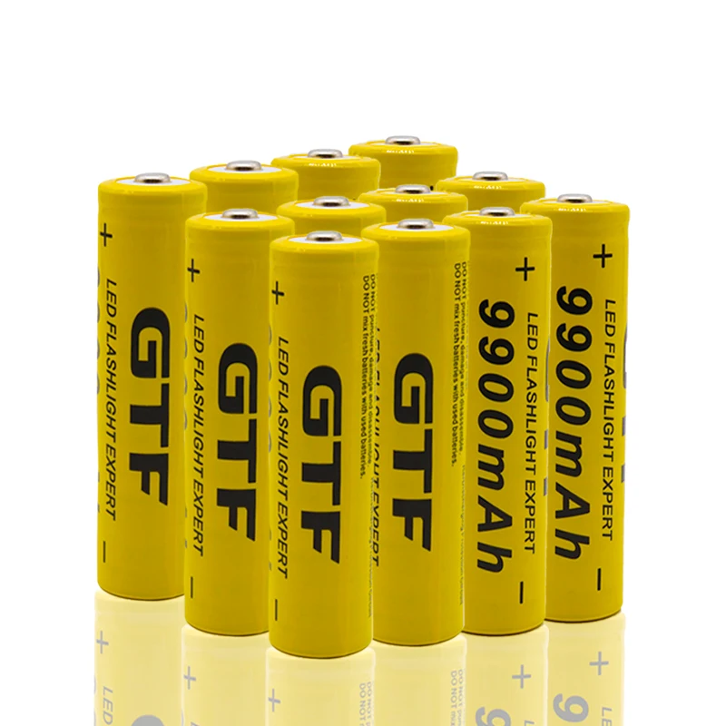 

2~40 Brand new bateria de 18650 3.7 V 9900 MAH bateria de ons de LTIO recarregvel para Lanterna Led 18650 bateria Atacado