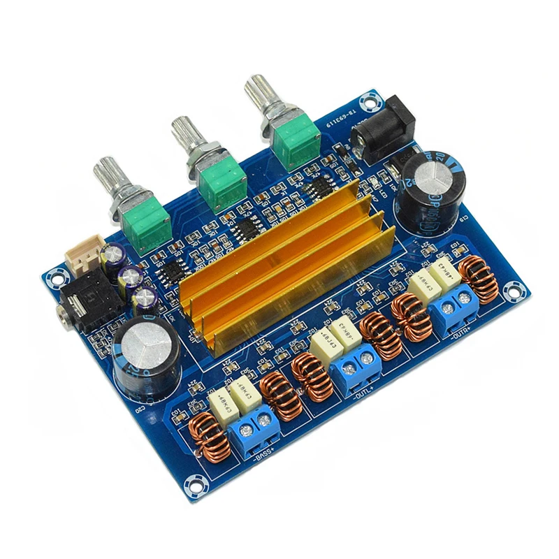 

TPA3116 2.1 Dual-Channel Stereo High Power Digital Audio Amplifier DC18-24V 2*50W+100W Subwoofer Speaker Amplifiers Board