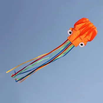 

4m 13ft Length Large Soft Funny Cartoon Fish Octopus Kite Foldable Inflatable Kite For Outdoor Sports