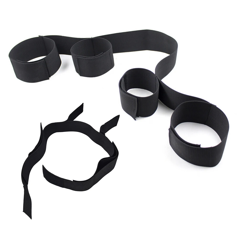 

Hot Sexy Handcuff Wrist Ankle Fetish Bondage Restraints Ankle And Hand Cuffs Resistance Band For Couple Game