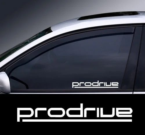 2pcs Chrome Prodrive логотип переводная Наклейка для окна графика * выбор цвета 13 75