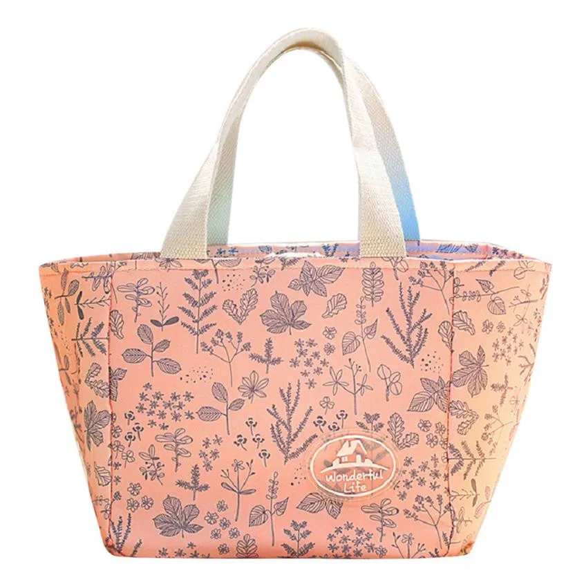 Cooler font b Lunch b font Box Insulation font b Bag b font Bolsa Termica Printing