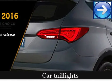 Автомобильный Стайлинг задний фонарь для hyundai SantaFe Santa Fe IX45 задних сигнальных огней, светодиодный задний фонарь задний багажная лампа крышка drl+ сигнала+ тормоз+ обратный