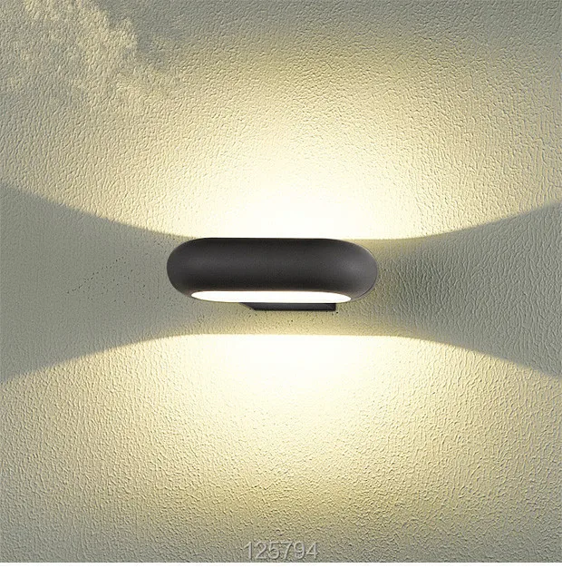 Европейский современный минималистский творческая водонепроницаемый открытый настенные светильники светодиодные Открытый стеной сад Терраса вверх и вниз LED крыльцо света