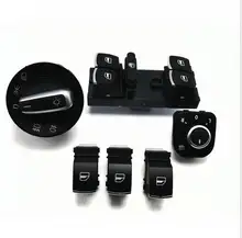 Free shipping suit for VW Jetta Golf MK5 6 Passat B6 Tiguan window switch headlight swotch mirror pcs / set