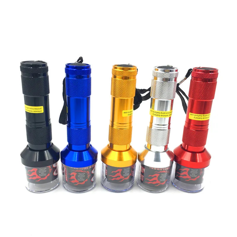Hot Selling 143mm High Herb Grinder, Portable Weed Grinder, Flashlight