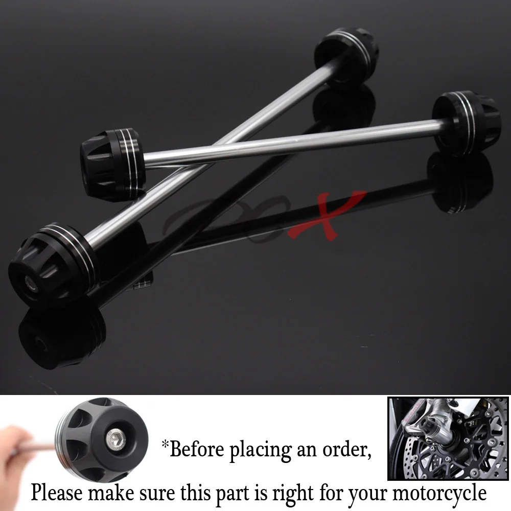 

For KAWASAKI ZX6R ZX-6R NINJA 2007-2008 Motorcycle Front & Rear Axle Fork Crash Sliders Cap Pad Wheel Protector