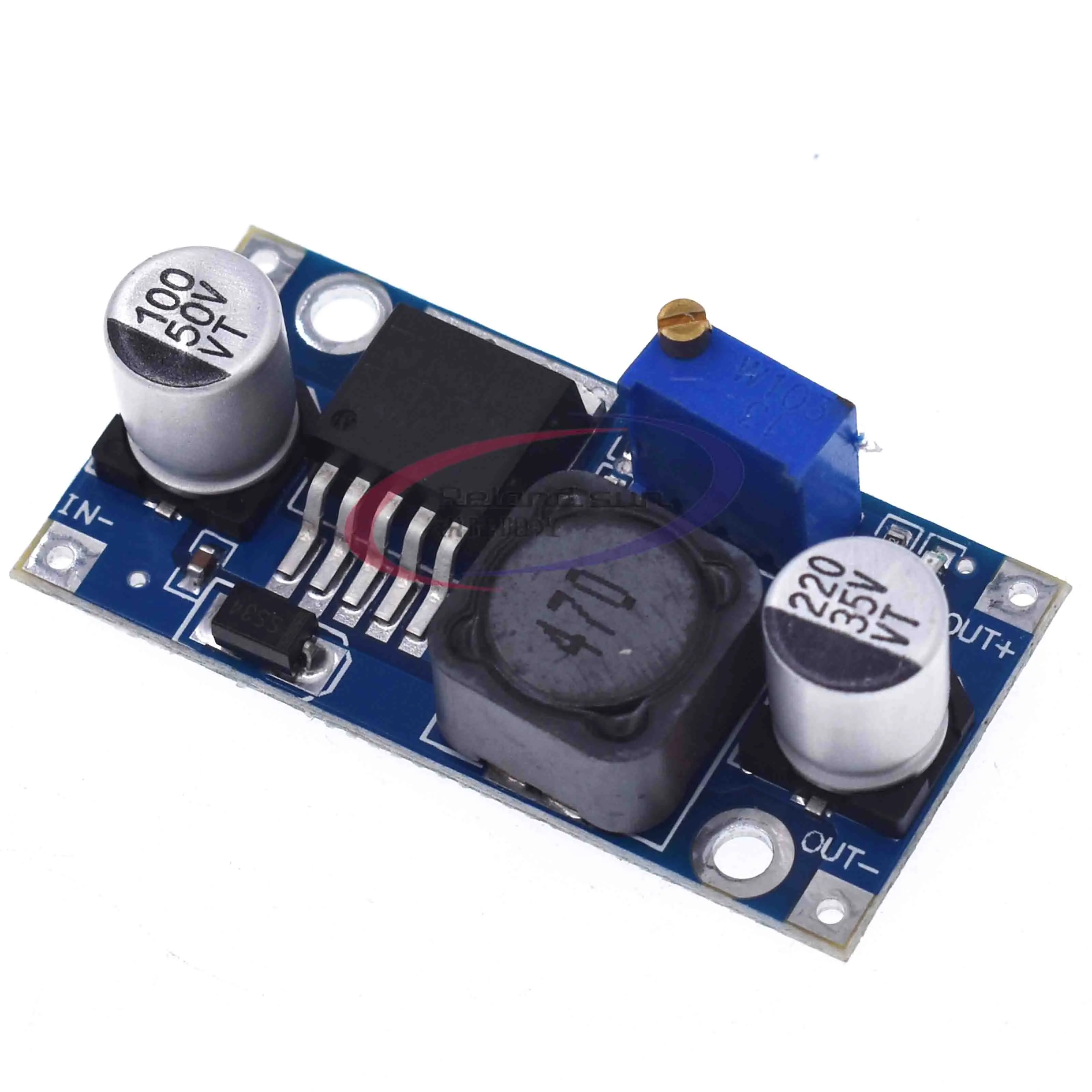 Nuovo Modulo Step-Down Di Potenza Regolabile Dc-Dc Blu Lm2596 Modulo Step-Down Non Isolato