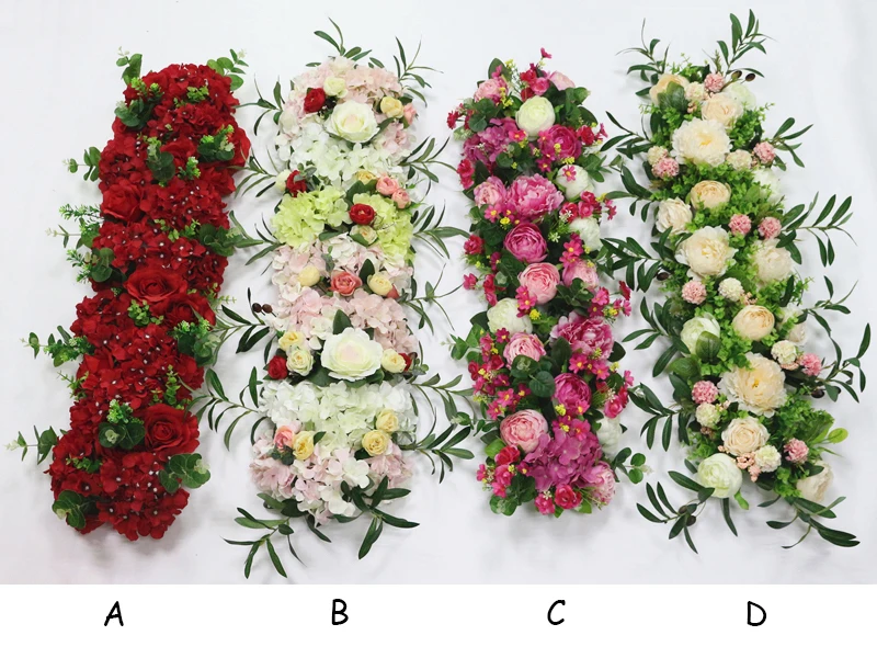JAROWN Simulation Plant Flower Row Flower Wall Wedding Arrangement Decor DIY Pavilion Decor Arch Flowers Window Showcase Flores (3)