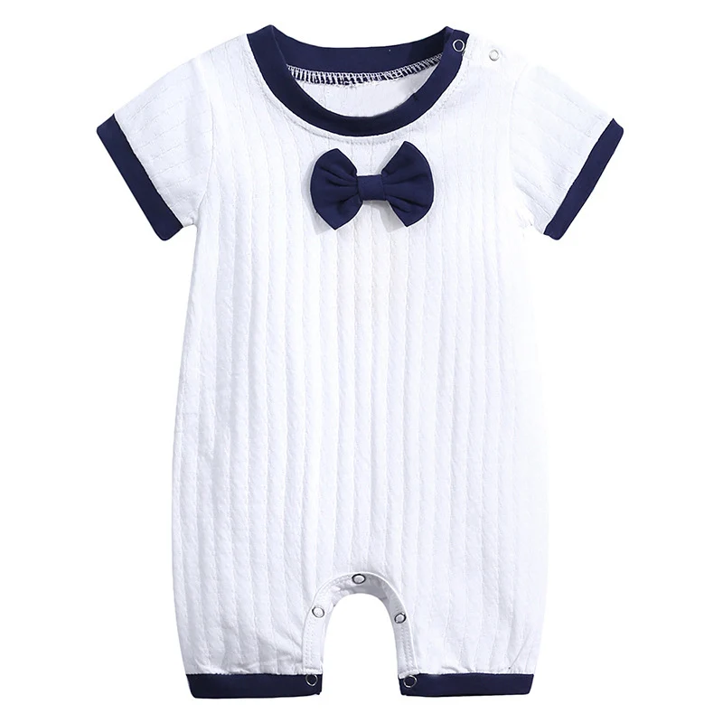 Одежда для младенцев Детские комбинезоны для маленьких девочек и мальчиков, детский комбинезон, наряды, комбинезон для новорожденного, одежда для детей 3, 6, 9, 12 месяцев - Цвет: White