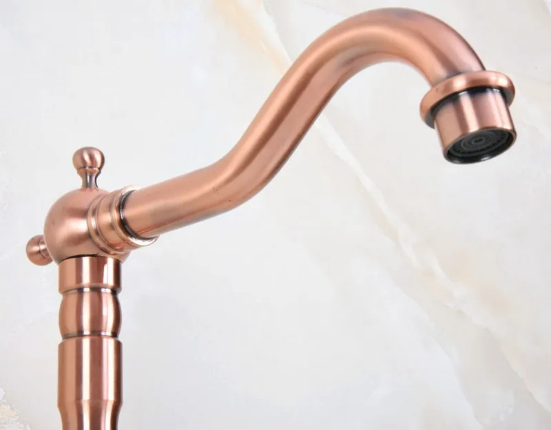 Antique Brass Deck Mounted Single Handle Bathroom Basin Faucet Vanity Sink Mixer Tap KD025