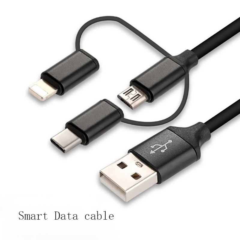 

Smart data cables multi-functional three-in-one fast charging data transmission lines IOS Android Type-C environmental material