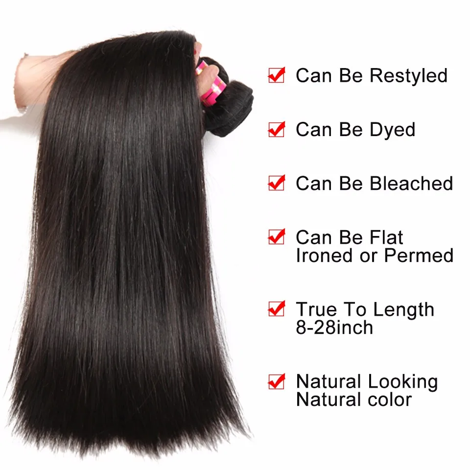 straight brazilian hair weave bundles
