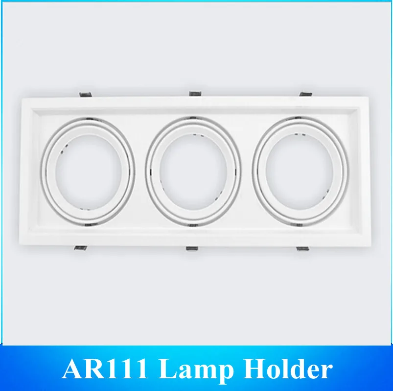AR111 LED Embeded Ceiling lighting Frame / three Head Stands