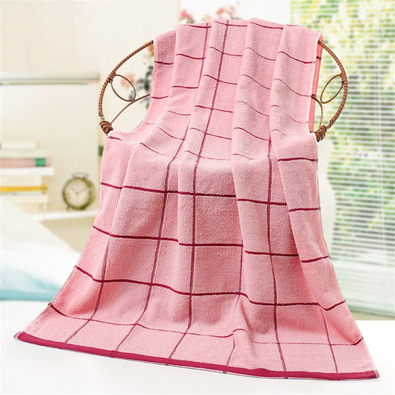 2018 New Cotton Towel Large Grid Striped Bath Towel Swim Soft Absorbent Drying Cloth SPA Bathroom Beach Terry Towels for Adults 2018 New Cotton Towel Large Grid Striped Bath Towel Swim Soft Absorbent Drying Cloth SPA Bathroom Beach Terry Towels for Adults