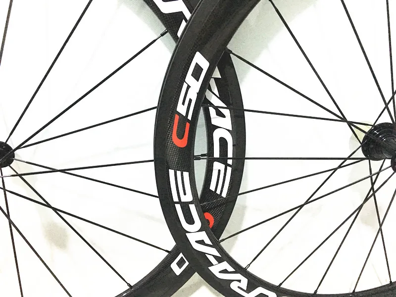 

100% duty free New carbon T800 bike wheelset 700C Clincher wheels road bicycle 50mm Super light with hub 11 speeds bicicleta par