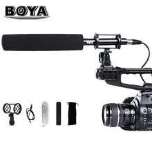 BOYA PVM1000 Professional Condenser Microphone Unidirectional Camcorder Shotgun Microphone with Windshield For Camcorder DSLR