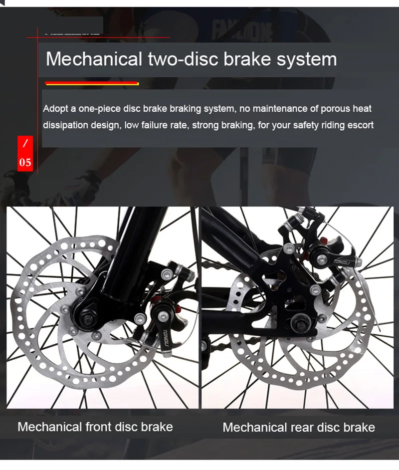 Взрослый горный велосипед односкоростной двойной дисковый тормоз амортизатор студенческий горный велосипед 20 дюймов