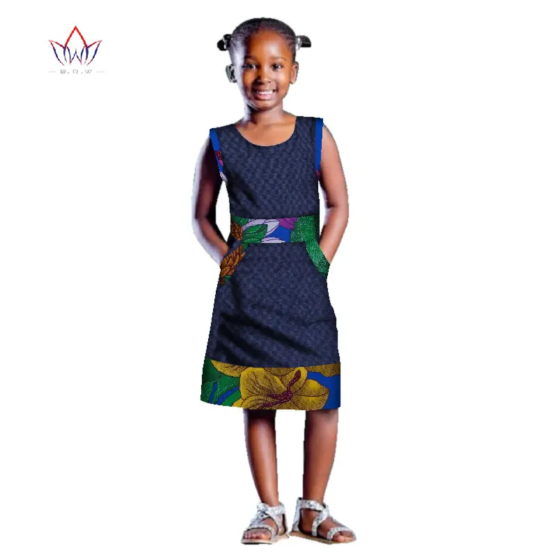 Одежда для девочек в африканском стиле; детская традиционная Дашики; хлопковые платья; платье для девочек с принтом в африканском стиле; летнее платье; no BRW WYT241 - Цвет: 16