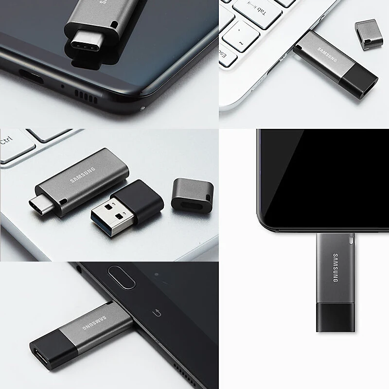 Новинка 2018 USB флеш накопитель SAMSUNG 32 ГБ 3 1 DB32 металлический Тип C и A карта памяти usb