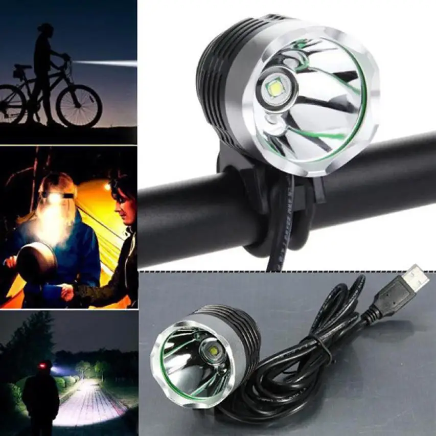 

3000 Lumen XML T6 USB Interface LED Bike Bicycle Light Headlamp Headlight 3Mode Road Cycling Torch Lamp Adjustable Headband PJ4