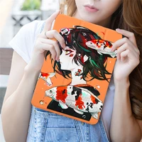 ipad mini עבור iPad Mini 1 2 3 4 5 מקרים יפה Cartoon ילדה Tablet Cover PU עור כריכה קשה PC חזרה אוטומטית שרות / שינה חכם מעטפת (5)