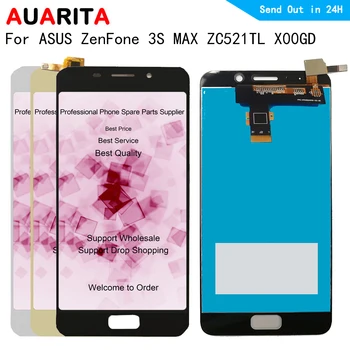 

LCD For ASUS Zenfone 3S Max 3Smax ZC521TL X00GD 5.2" LCD screen display+ Touch panel screen front glass Digitizer with tools