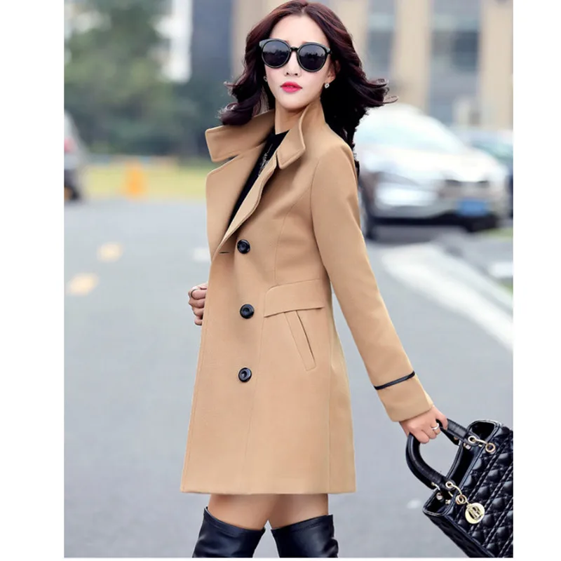 Goede YAGENZ Blends Woolens Overjas Vrouwelijke Jas Herfst Winter Jassen En jassen Vrouwen Plus size Jas vrouwen Wollen Jassen Lange Tops 647