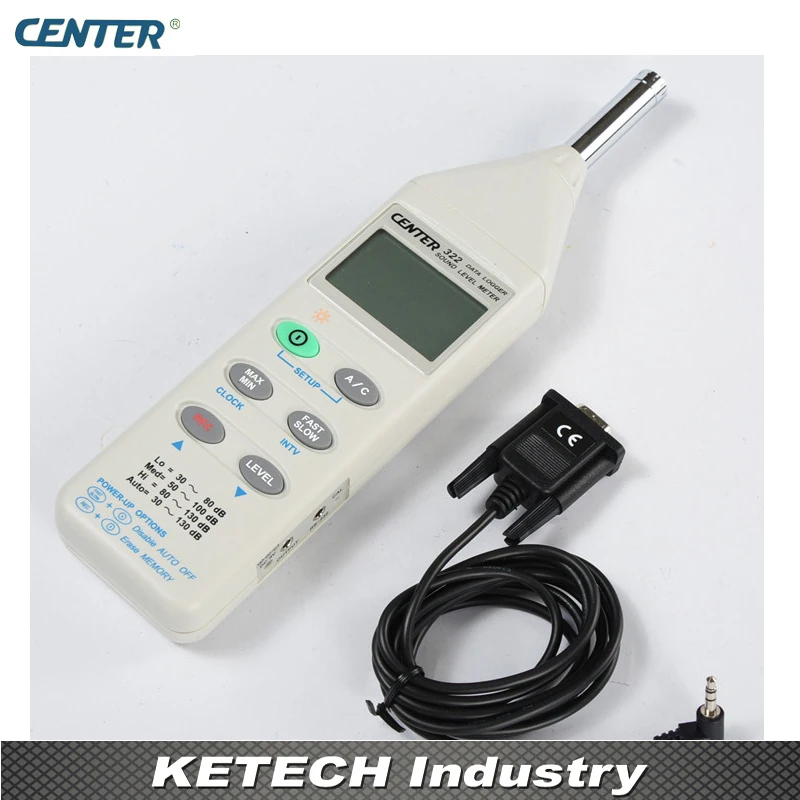 CENTER322 Портативный измеритель уровня звука с регистратором данных от 30 до 130 дБ