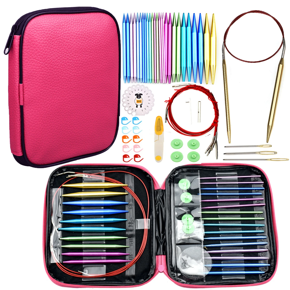 #Special Offers 26pcs Aluminum Change Head Circular DIY Knitting Needles Crochet Scissors Needles Sewing Accessories Crochet Hook Set With Case #Special Offers 26pcs Aluminum Change Head Circular DIY Knitting Needles Crochet Scissors Needles Sewing Accessories Crochet Hook Set With Case