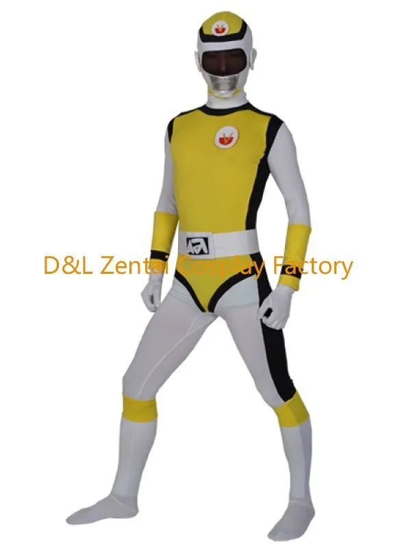 Free Shipping DHL Power Ranger Flashman Costume 5 Colors Carnival Suit Superhero Cosplay Costume MCE1307 (2)