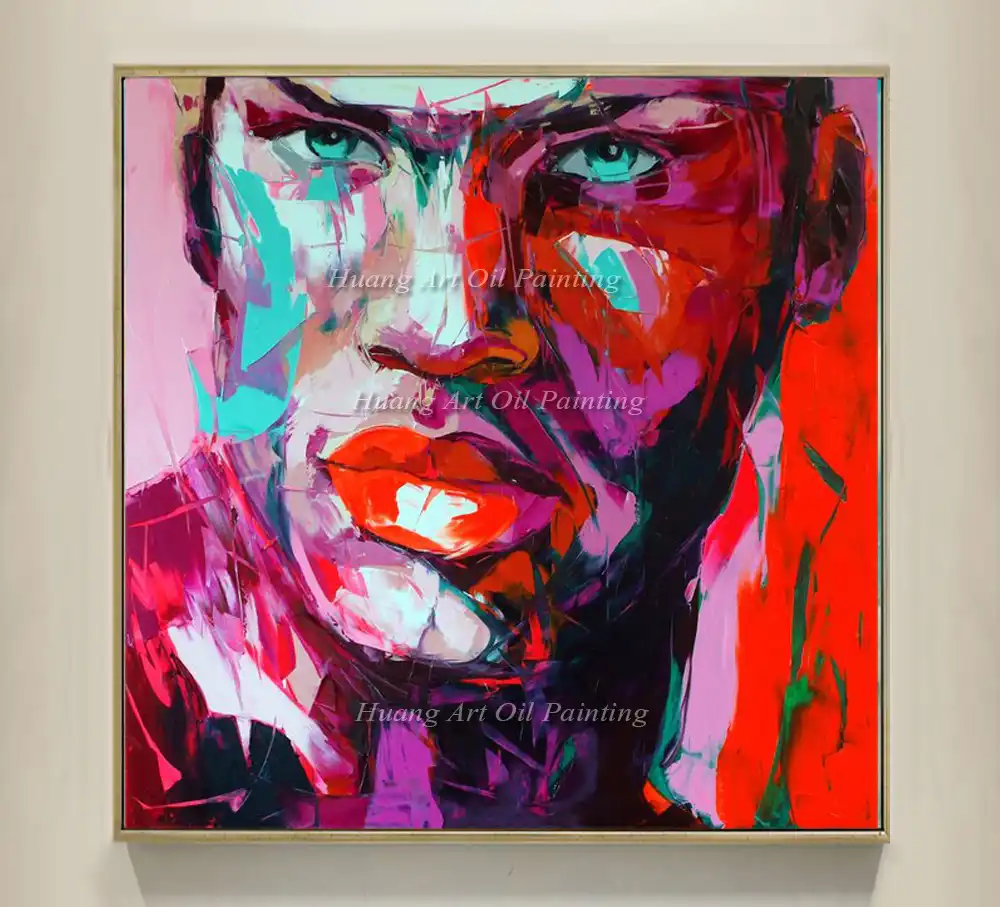 New Pop Art Hand Painted Famous People Portrait Oil Painting On Canvas Abstract Knife Human Face Acrylic Character Paintings Oil Painting Paintings On Canvasoil Painting On Canvas Aliexpress