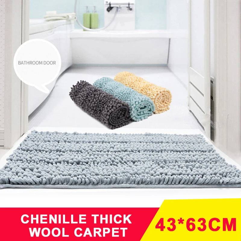 Best Rectangle Chenille Mat Chenille Rug Fluffy Home Chenille Mattress Anti Skid Dining Room Chenille Carpet Floor
