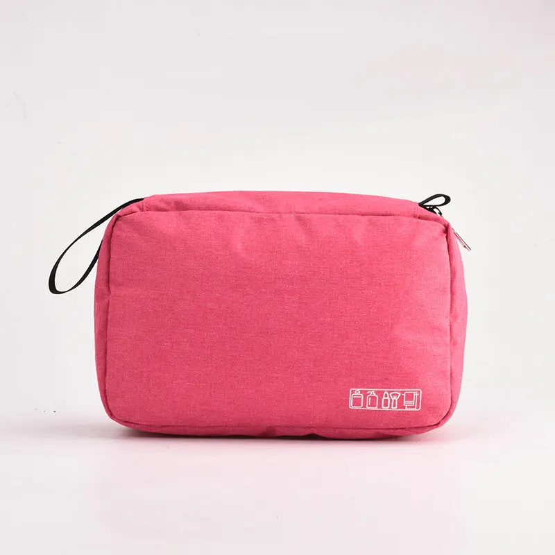 Hanging Travel Toiletry Bag for Men and Women Makeup Bag Cosmetic Beautician Folding Bag Bathroom and Shower Organizer toilettas - Color: Rose Toiletry Bag