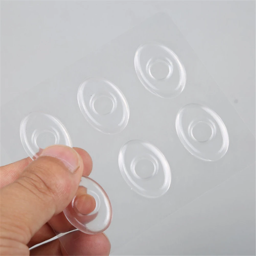 

6 Pcs Soft Toe Corn Pad Instant Pad Plaster Foot Care PU Transparent Wear-resistant Feet Free Stickers Clear Women Heel Cushions
