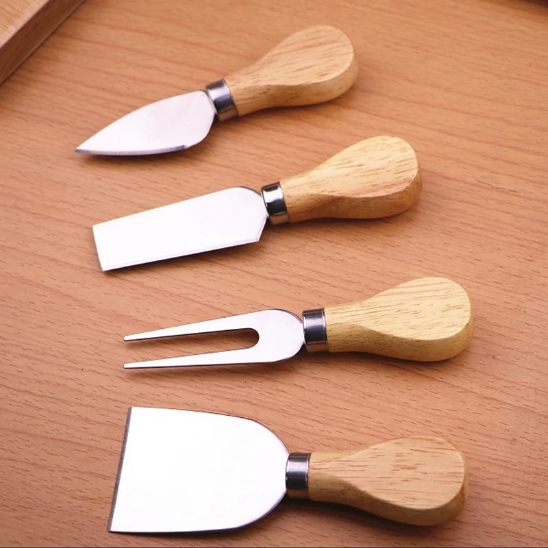 wooden handle chees knife set (2)