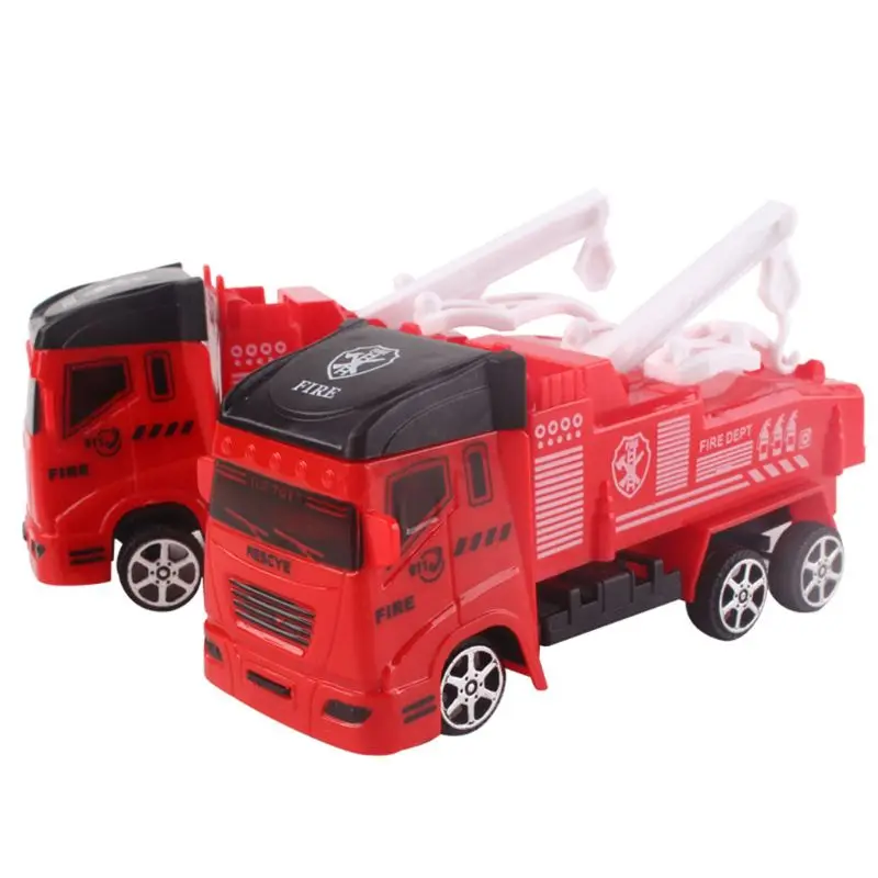 

Fire Truck Fireman Vehicle Car Pull Back Toy Car Model Educational Toys Boy Kids Toy