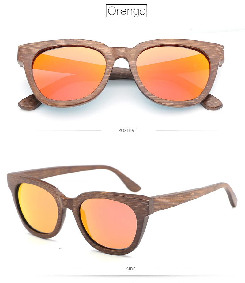 HDCRAFTER кошачий глаз деревянные рамы поляризованные солнцезащитный очки солнцезащитные очки линзы для Для мужчин Для женщин Древесины Бамбука Винтаж брендовые дизайнерские очки Óculos