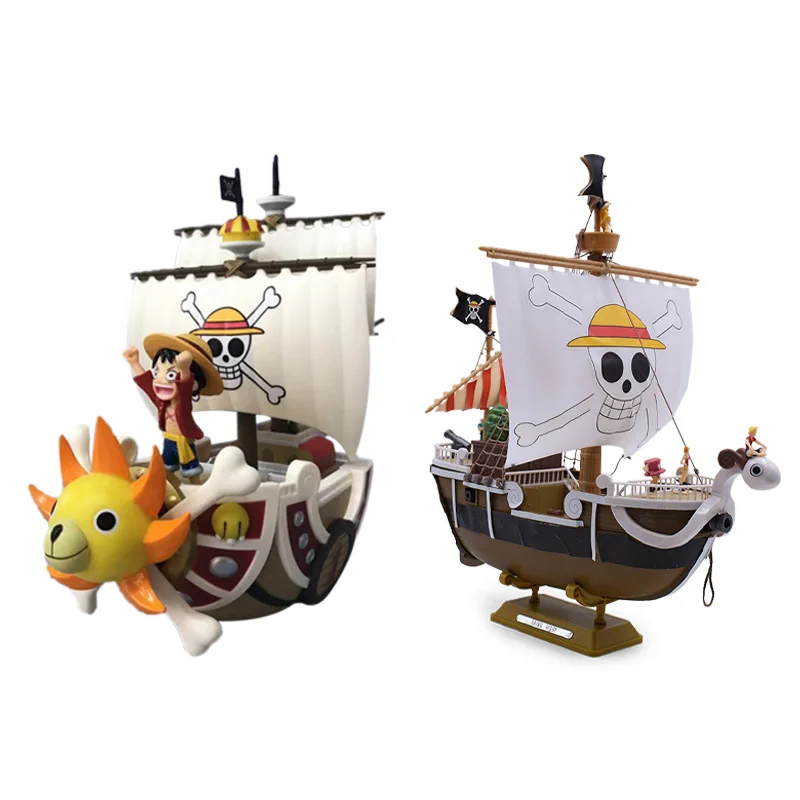 2 Style Anime One Piece THOUSAND SUNNY Going Merry Pirate Ship PVC Action Figure Doll Collectible Model DIY Toy Christmas Gift