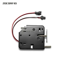 DC-12V Electrical Lock Picks Latch Electromagnetic Lock For Electronic Locker Smart Cabinet Lock With  Spring Rod