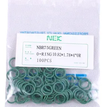 10,82*1,78 мм)#8 R12 NBR комплект резиновых уплотнительных колец, высокая термостойкость для автомобильного клапана кондиционера 1/4 5/16 3/8 1/2