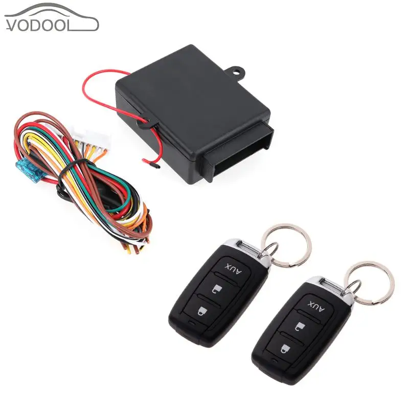 

Universal 12V Car Central Door Lock Locking Automobiles Keyless Entry System Auto Alarm System Kit with 2 Remote Controller