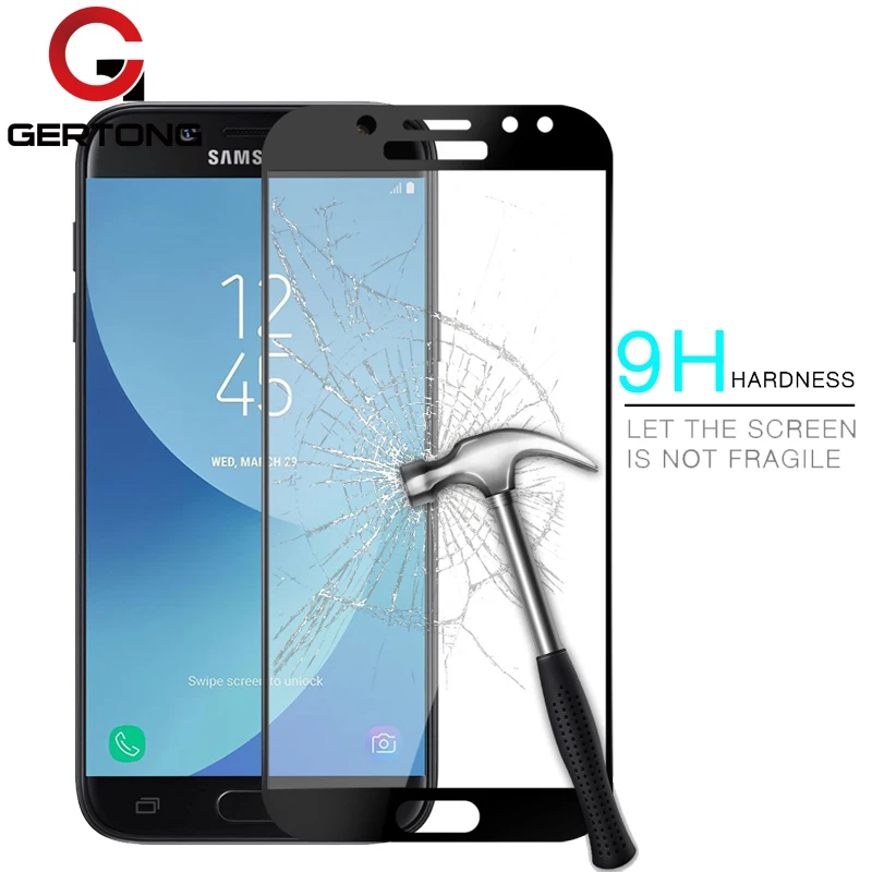 Закаленное стекло с полным покрытием для Samsung Galaxy J5 J7 J3 2017 J530 J730 J330 J6 J8 J4 A8 A6 2018